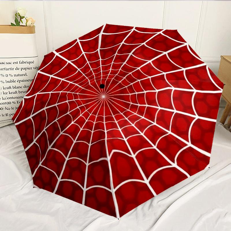 Autumn Spider Web Design 8-Frame for Travel, camping, Casual Lightweight Portable Umbrella, Essential for every family Holidays Birthday Gift