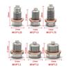 Magnetic Oil Pan Drain Plug M10-M22 Stainless Steel with Strong Neodymium Magnet and Copper Washer for Car Engine Oil Drain Plugs 3