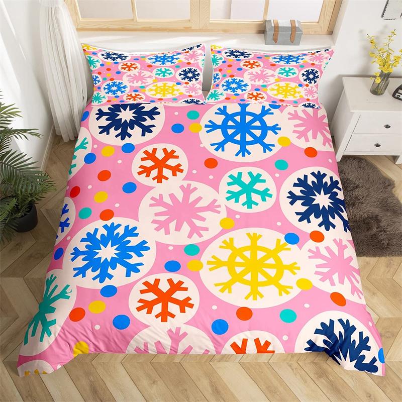 Poszwa na kołdrę bałwan choinka płatek śniegu poszwa na kołdrę kreskówkowy zestaw pościeli mikrofibra święta Bożego Narodzenia Nowy Rok prezent zestaw do łóżka