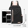 Women's backpack, large capacity, adjustable shoulder straps, zipper closure, casual university style, school backpack