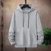 Autumn and Spring New Fashion Trend Pure Color Sports Fitness Hoodie Men's Loose Comfortable Plus Size High Quality Outerwear