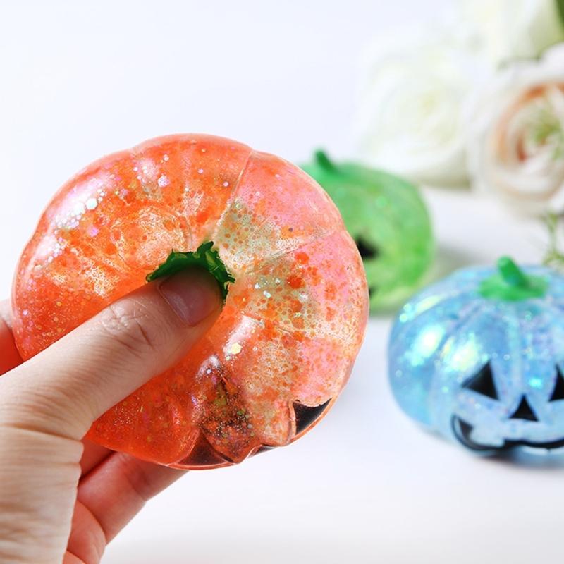 Soft Plastic Sensory Toy For Adults Kids Halloween Party Decoration Gift Anxiety Relief Squeeze Stress Ball