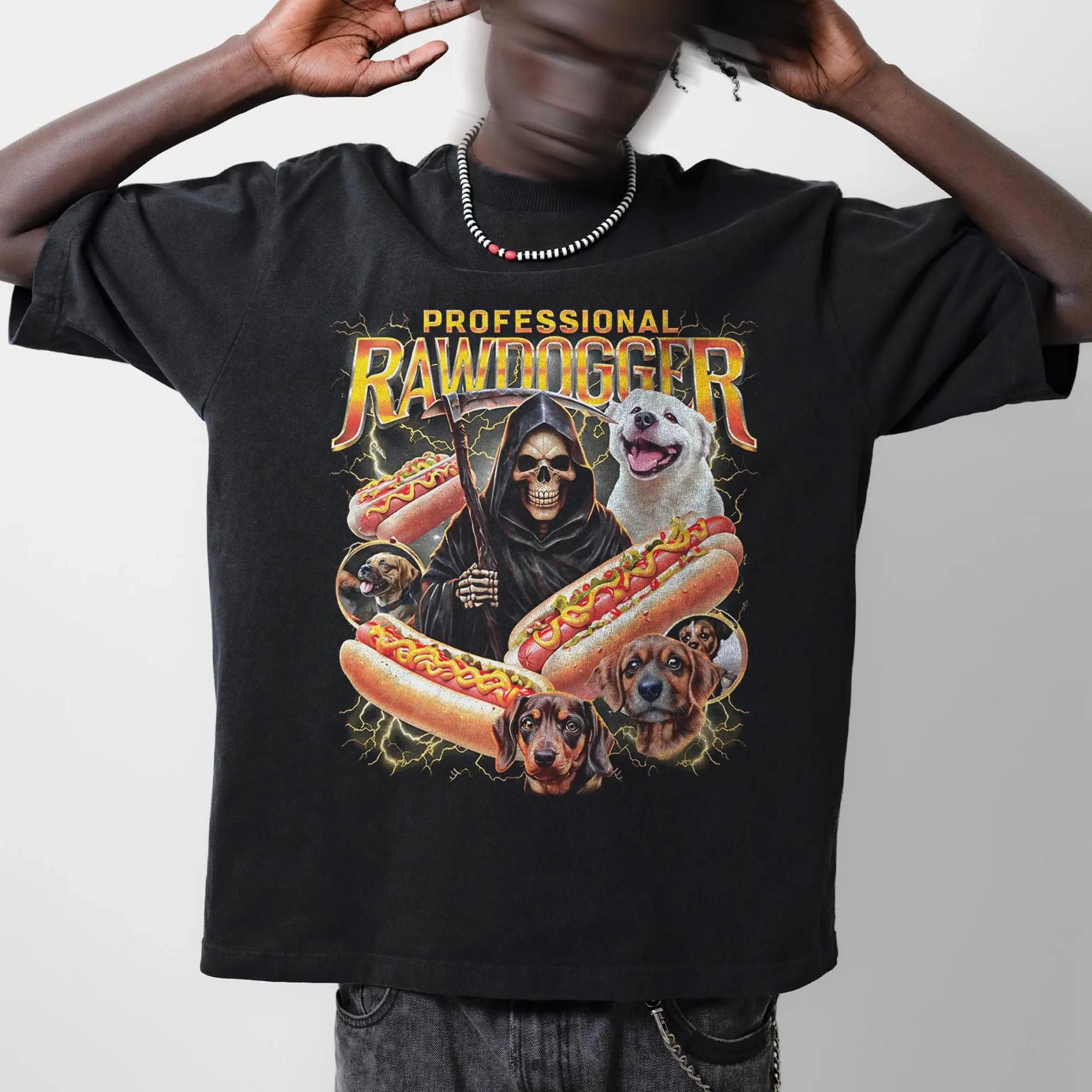 Professional Rawdogger Shirt Adult Humor Meme Tee Offensive Sarcastic Sex Joke TShirt S