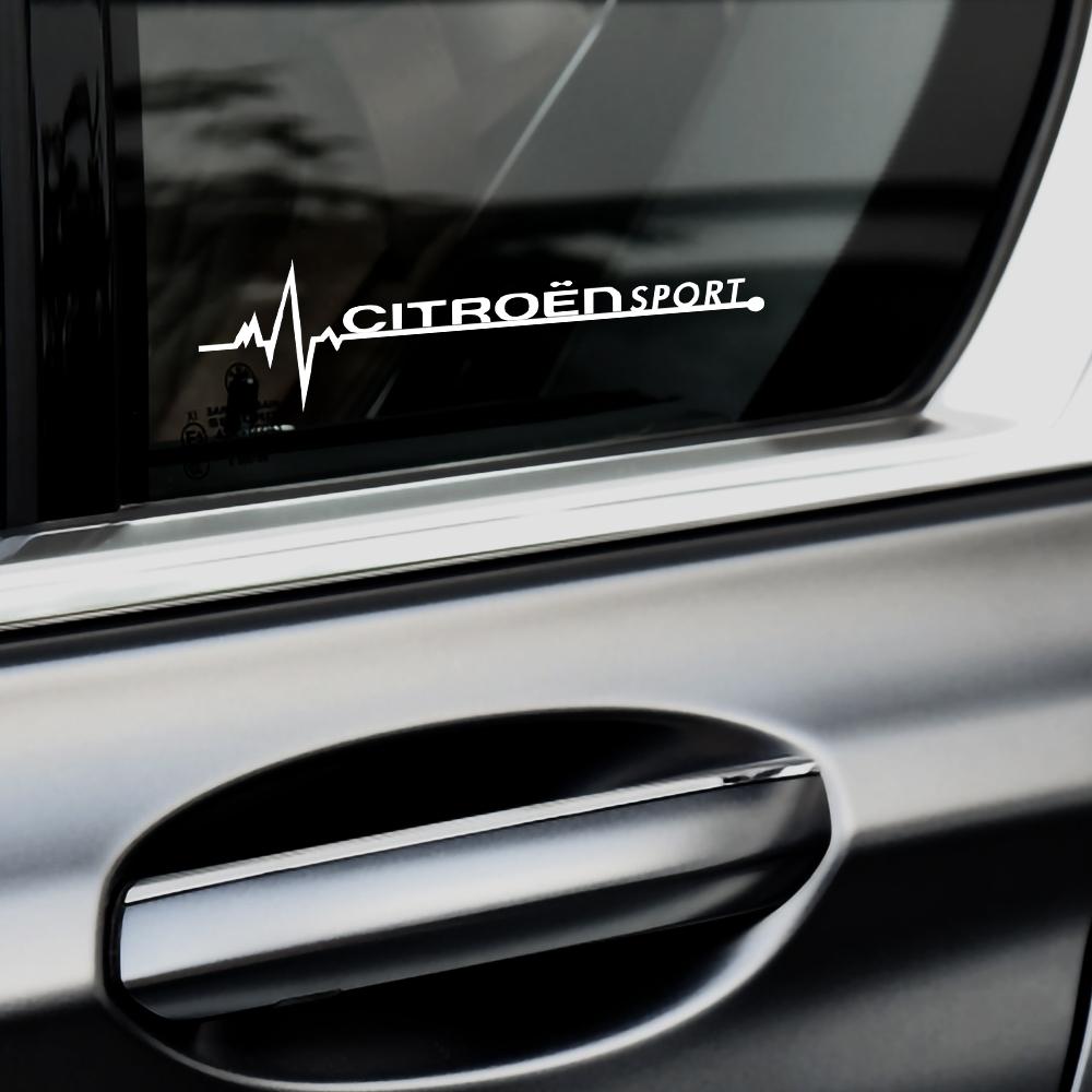 1 pair Creative Fashion Car Side Window Stickers For Citroen C1 C2 C3 C4 Picasso VTS C-ELYSEE Auto Exterior Tuning Accessories ahr256