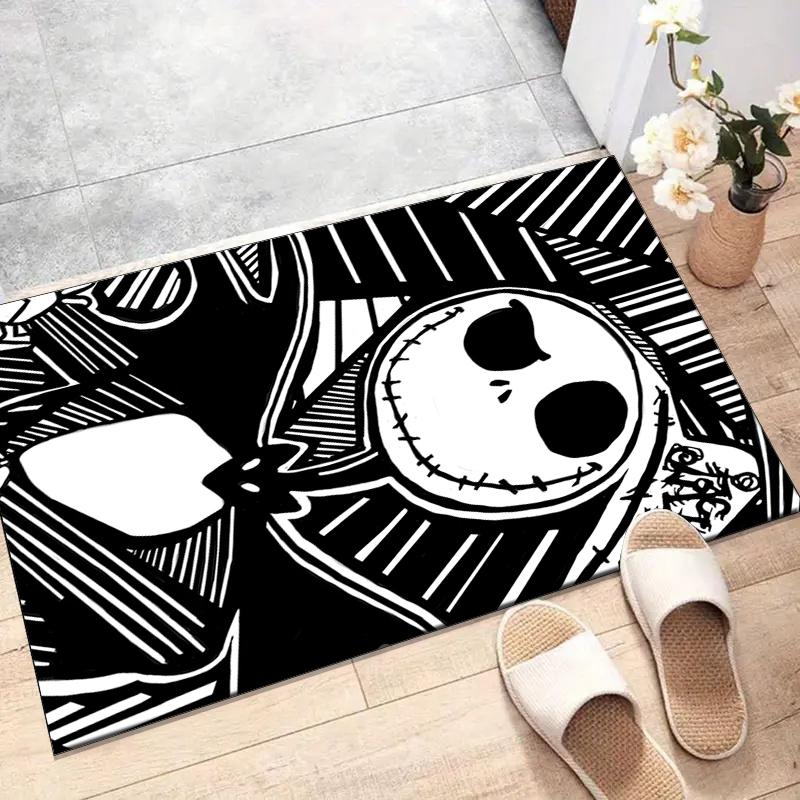 1pc Jack Christmas2 Design Printed Area Rug Carpet for Bedroom Living Room Home Decor Rugs Mat Non Slip Mat Rug for Bedside