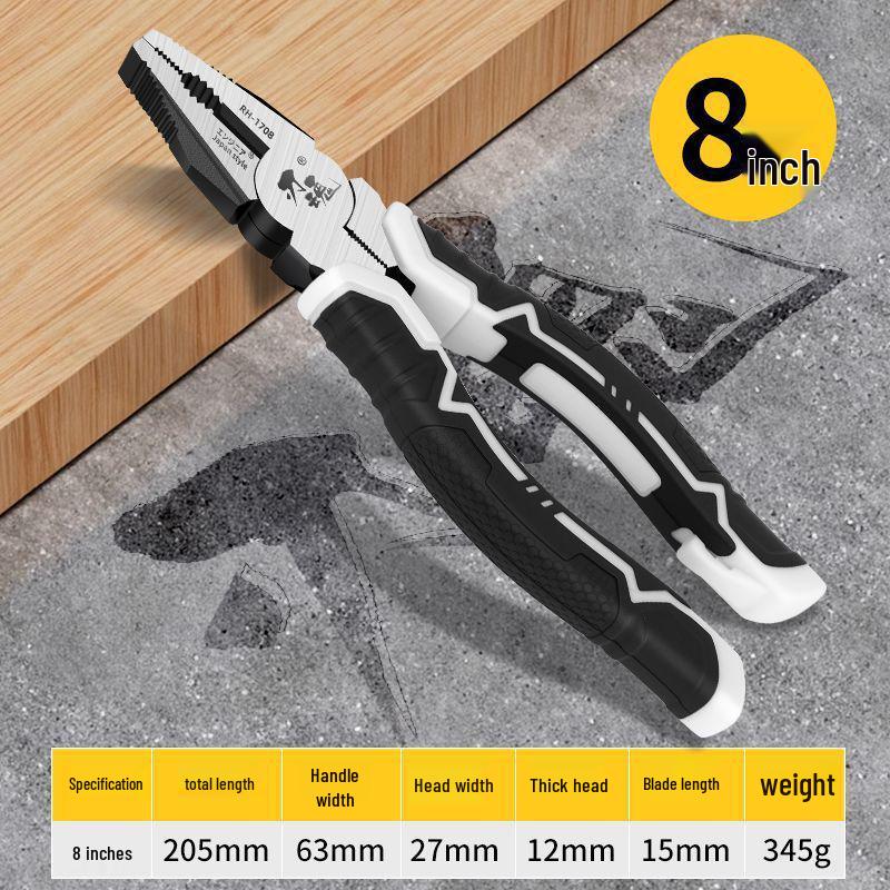 Industrial Grade Multifunctional Steel Wire Diagonal Pliers - Labor-Saving, Electrician's Universal Combination with Pointed Nose