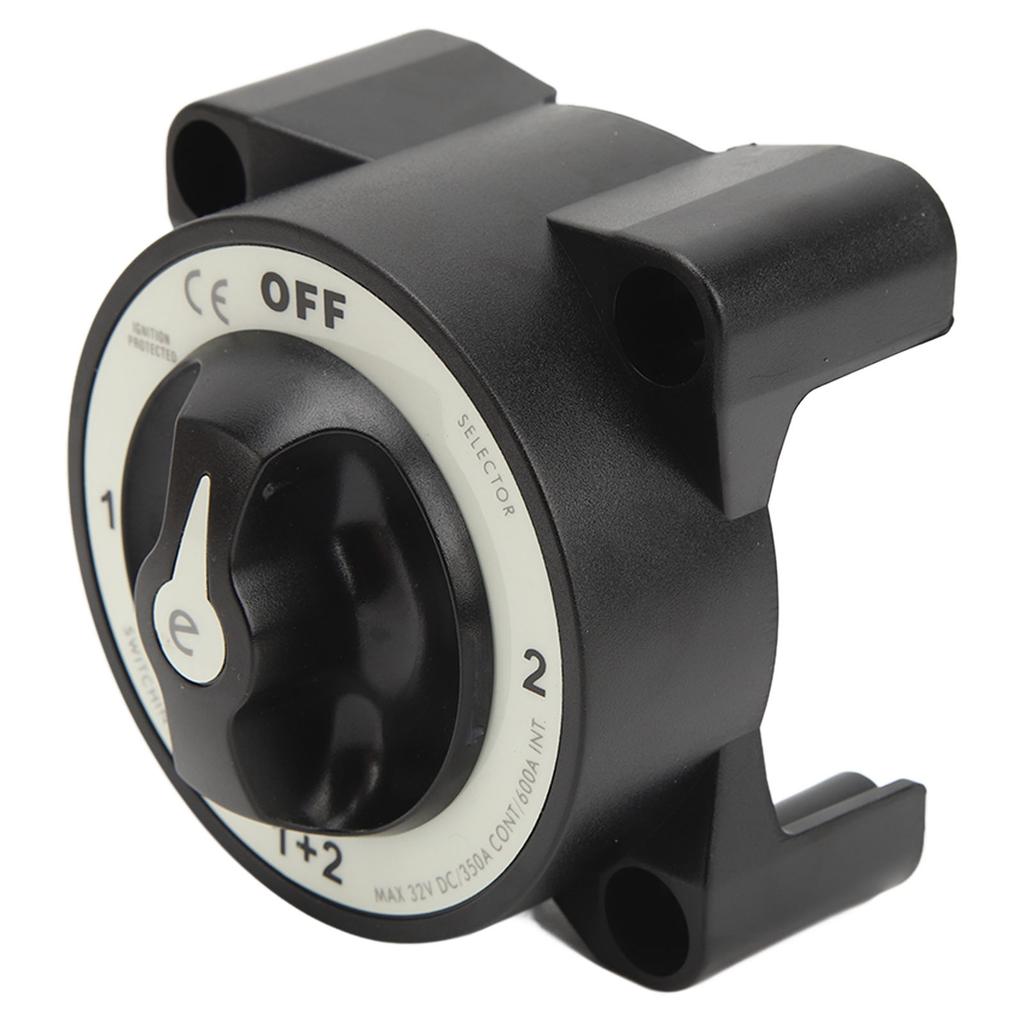Marine Battery Cut Off Switch 350A Heavy Duty 4 Position Battery Disconnect Switch for RV Yacht 32V