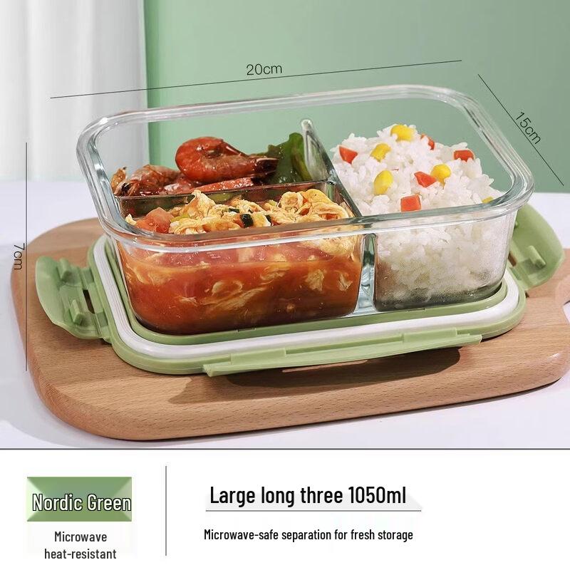 ZISIZ Microwaveable Glass Lunch Box