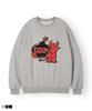 TOPBOY Doomsday Oversized Brushed Print Sweatshirt