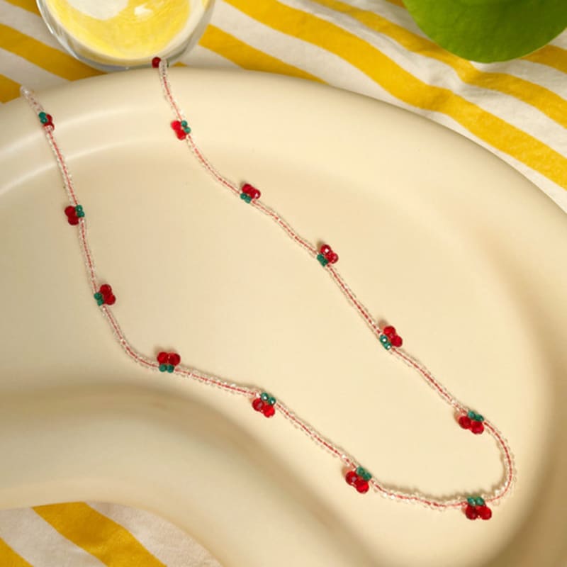 FANTASTIC PLANET cherry crystal necklace