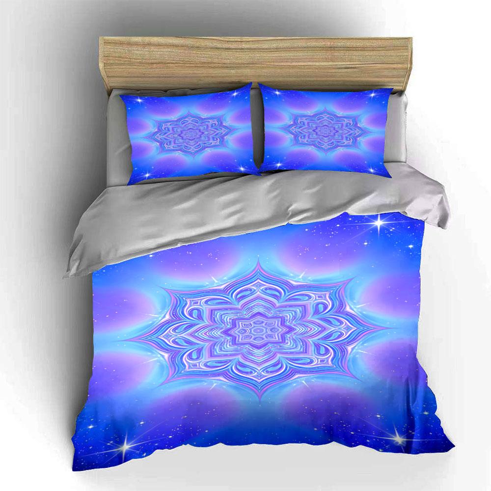 Mandala with Galaxy Stars. Bedding Sets Duvet Cover Sets Duvet Covers Pillowcases(1 * Duvet Cover 2 * Pillowcases Without Duvet Insert)