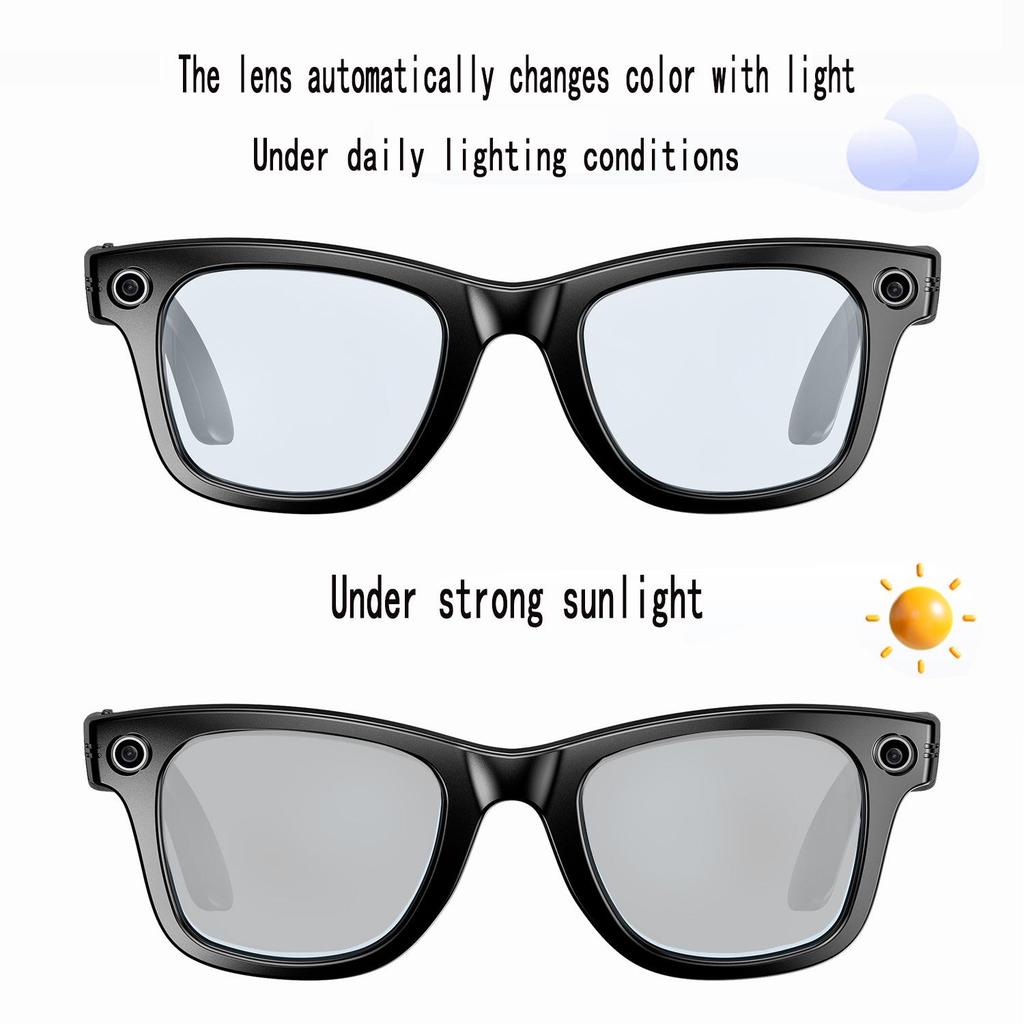 800W HD AI Smart Glasses with Camera, Translation, Video Recording, and WIFI