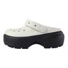 Crocs Lightweight Round Toe Clogs Unisex Footwear Black White 209347-1HR