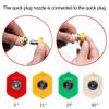 1 Set Pressure Washer Tips with Nozzle Holder Pressure Washer Nozzle Quick Change 45295