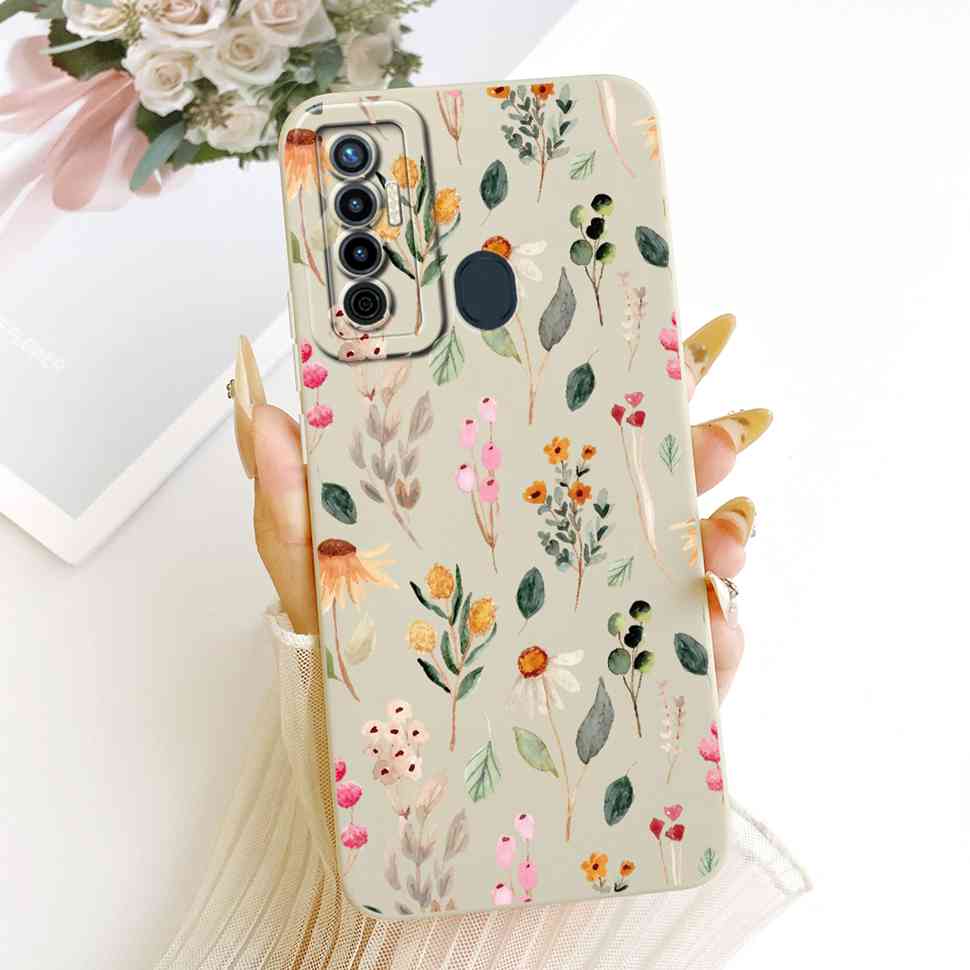 For Tecno Camon 17 CG6 CG6j Case Fashion Cute Cartoon Print Silicone Back Cover For Tecno camon 17 Bumper Phone Cases Fundas