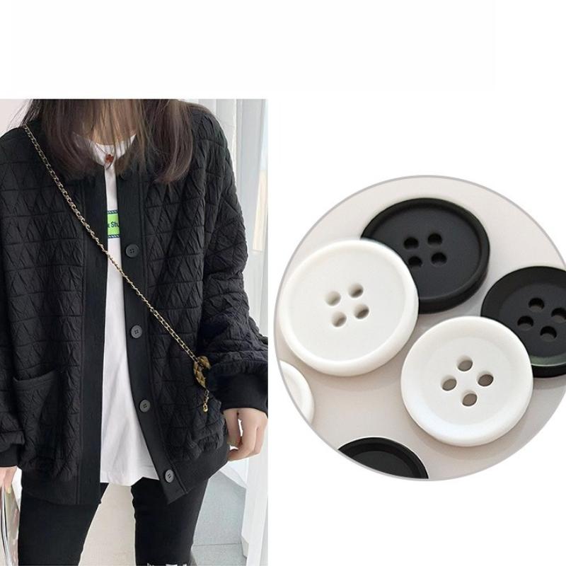 100Pcs/box Resin Sewing Buttons Round 4 Holes 5 Sizes Mixed DIY Buttons for Sewing Decoration