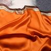 Pfauenblau Maulbeerseidenschal – Allround-Kleiner quadratischer Schal für Damen, Frühling/Herbst