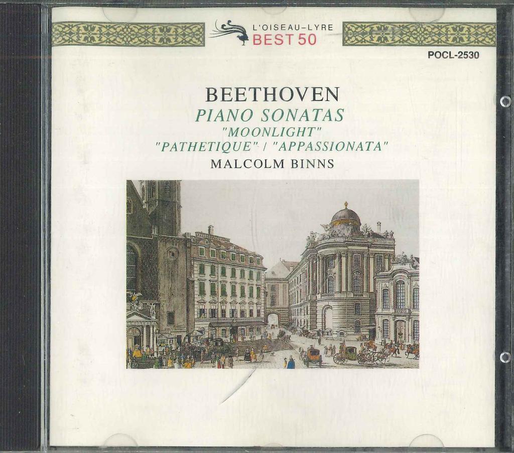 CD MALCPLM BINNS - Beethoven Piano Sonatas POCL2530 POLYDOR 1991 Japan Classical Used