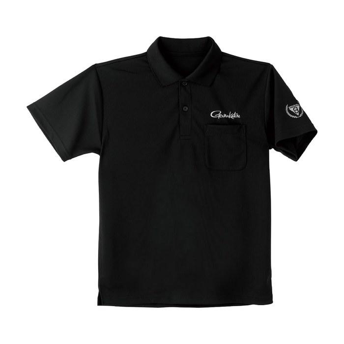 Gamakatsu Polo Shirt GM3783 (Black/White, L)