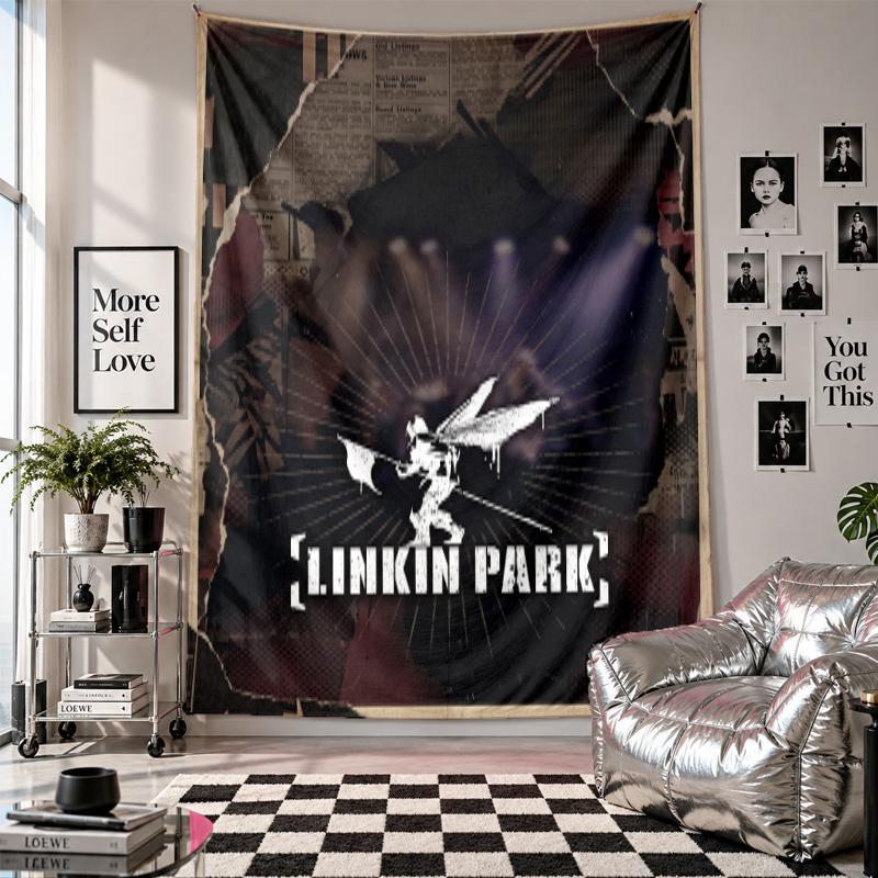 Linkin Park Wall Tapestry Home Decor Wall Hanging Cloth for Bedroom Living Room Background