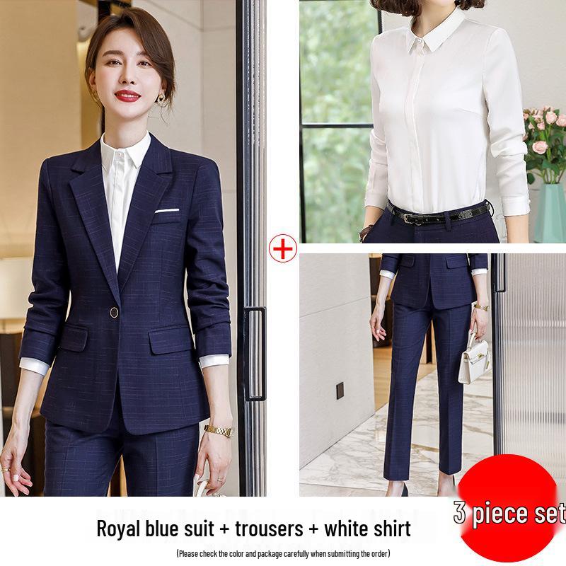 Women's Professional Autumn Suit Set: Office & Sales Formal Wear