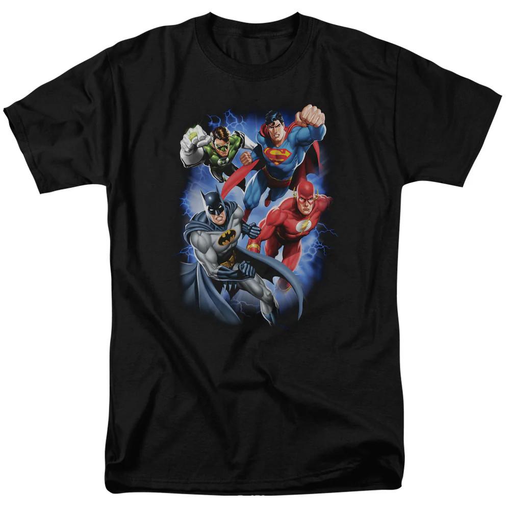 Justice League Storm Makers Mens T Shirt Black
