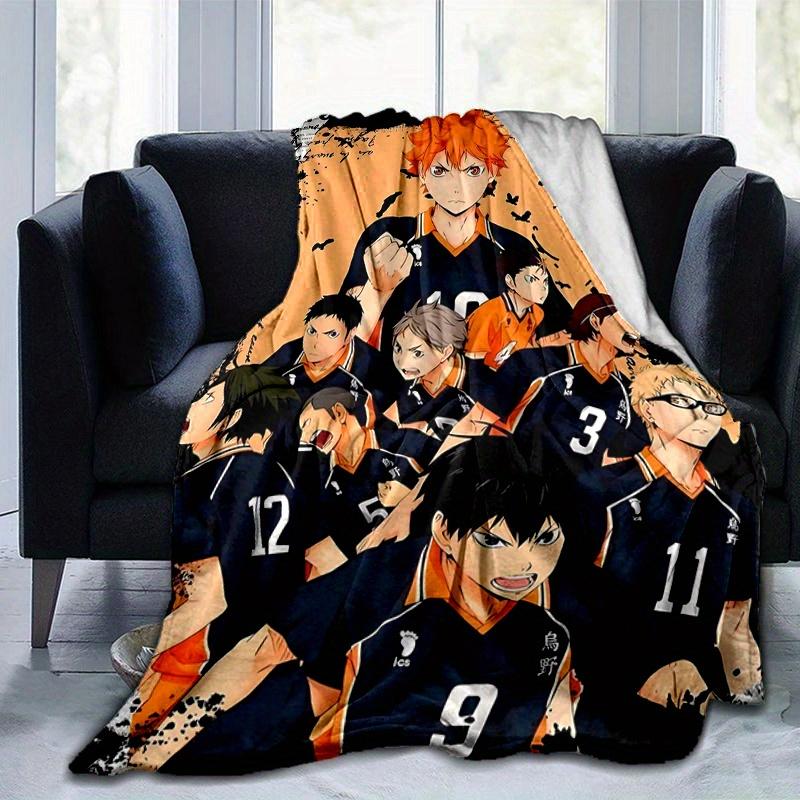 1pc Haikyu!! Character Blanket, Soft and Cozy Home Decor Gift for All Seasons, Perfect for Any Room Decoration, Ideal Present for Family and Friend.M0