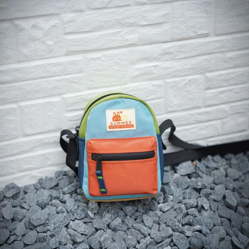 

Korean Children s Cross-body Bag Cute Mini Light Nylon All-match Shoulder Mobile Phone 14x6x18cm