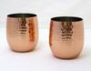 Castle Enterprise Asahi's "Kokoro No Kiwami" Pure Copper Rocks Cups (2-Piece Gift Set) In Gift Packaging