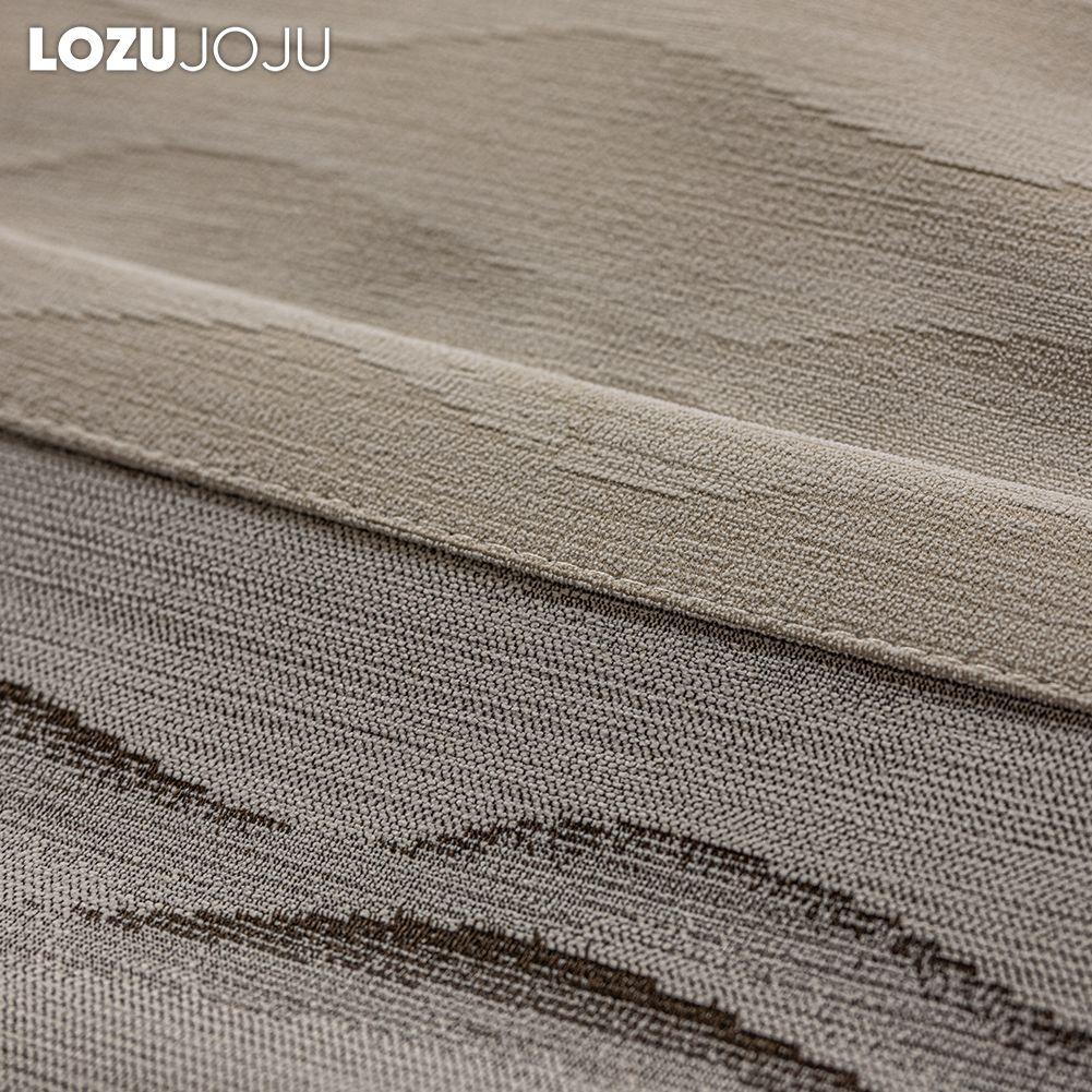 1PC LOZUJOJU Elegant Solid Color Blackout Curtain Double-sided Chenille Jacquard Thick Curtains for Bedroom Living Room Balcony Window for Home Decor