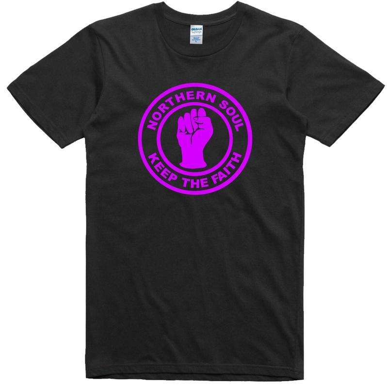 Unisex T-Shirt Northern Soul 1970s Multi Choice Logo Music Regular Fit Cotton S