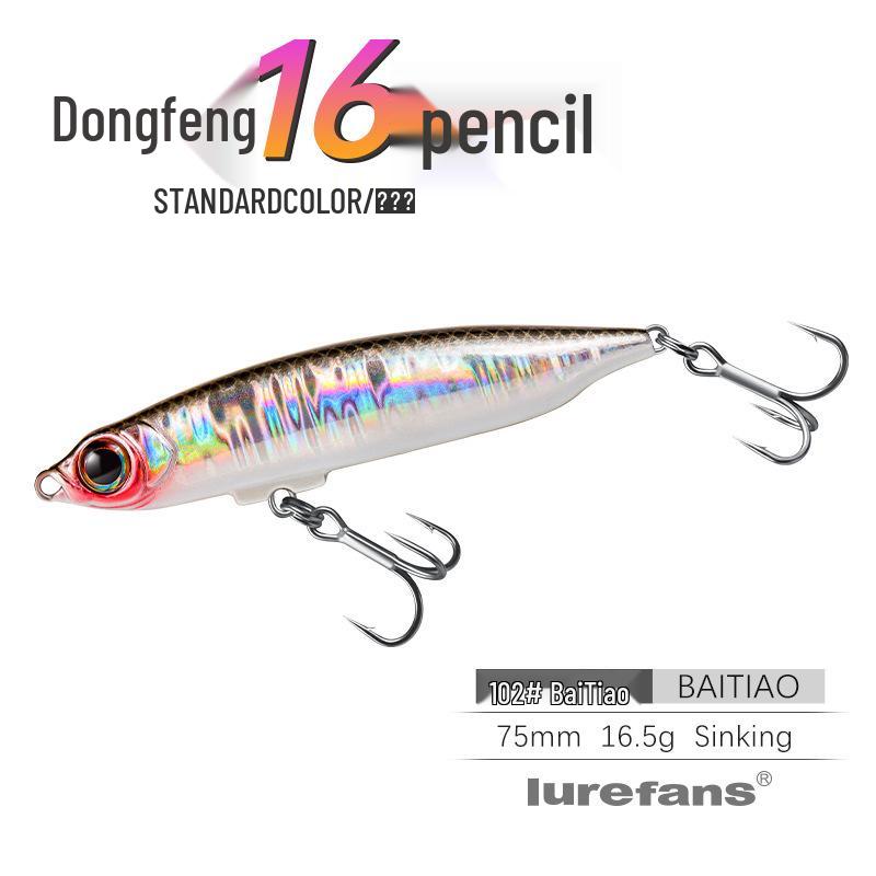LureFans Great River Dongfeng 16 | Langwurf Sinkender Pencil Köder