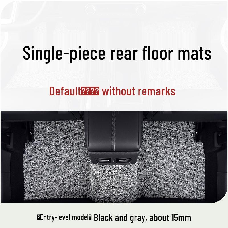 BYD Yuan UP Car Mats: Silk Loop Driver's Seat & Rear Floor Mats, Upper Carpet, Thickened Single Piece