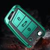 TPU Leather Car Flip Key Remote Case Shell Cover for VW for Volkswagen MK7/GTI 7/Golf 7/Golf R for Skoda Octavia A7 SEAT zr5