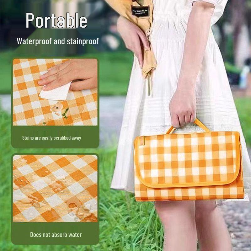 Waterproof Portable Picnic Mat - Moisture-Proof, Thickened, Foldable Outdoor Cushion for Tent or Lawn