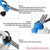 6 Inch Electric Chain Saw Pruning Chain Saw 1200W Cordless Garden Tree Logging Saw Woodworking Cutter Tools for Makita Battery