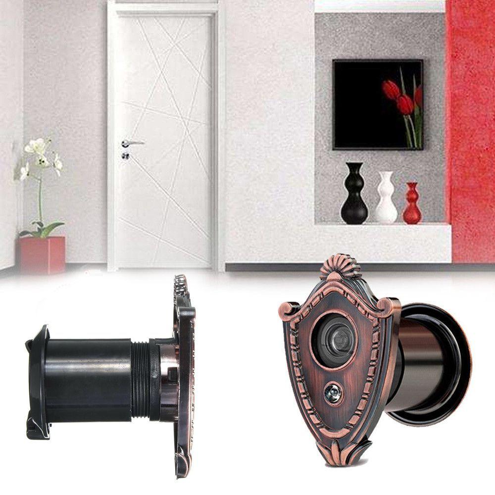 Wide Angle Home Security Hole Viewer 180 Degree Cat's Eye Doorbell Security Door Peep Sight Hole