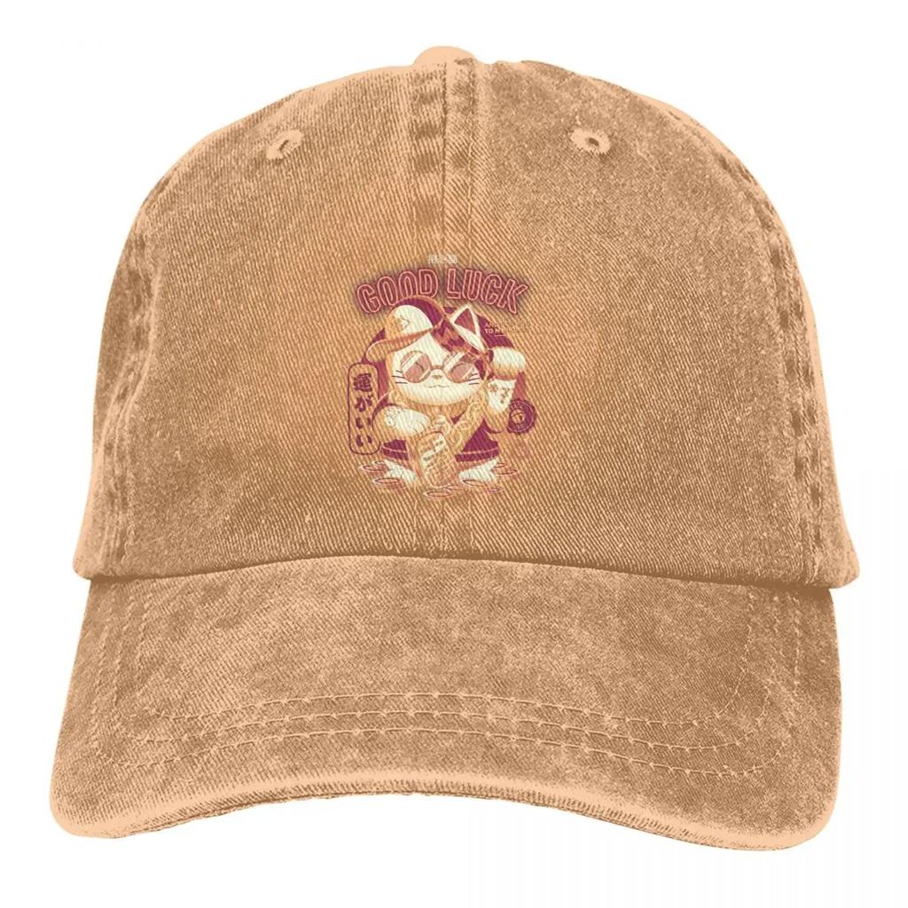 Lucky Baseball Cap Men Hats Women Visor Protection Snapback Cat Arts Retro Caps