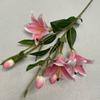 Arrangement Lily Silk Lilies Pastoral Decorative Artificial Flowers 7Heads Fake Fake Bouquet Wedding Arch