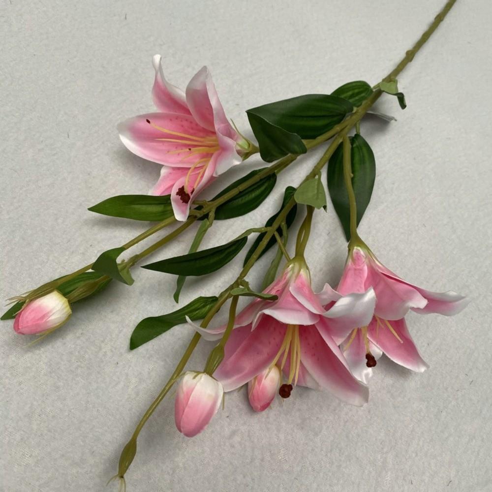 

Display Lily Silk Lilies 7Heads Pastoral Artificial Flowers Decorative Fake Fake Bouquet Party Decor