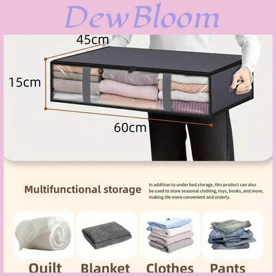 Modern Foldable Nonwoven Fabric Storage Bag For Bedroom Closet Organization