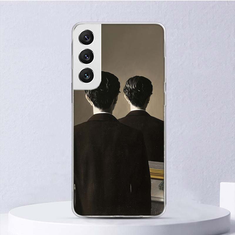 Rene Magritte Art Soft Case For Samsung Galaxy S25 S24 S23 S22 Ultra Phone Cover S20 FE S21 Plus S25 Edge + Funda Coque Galaxy S