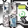 Ink Wash Painted Butterfly Phone Case For iPhone17,16,15,14,13,12,11 Plus,Pro Max Magnetic For Magsafe Wireless Charging