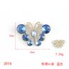 Alloy Stained Glass Butterfly Mocha Drill Disc Butterfly Jewelry Accessories Hair Accessories Bags Accessories