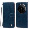 Vintage Crazy Horse Texture PU Leather Flip Wallet Phone Case for Xiaomi 14 Ultra Card Holder Kickstand Shockproof Protective Cover