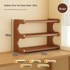 3-Tier Flat Style Tabletop Tea Cup and Tea Set Organizer