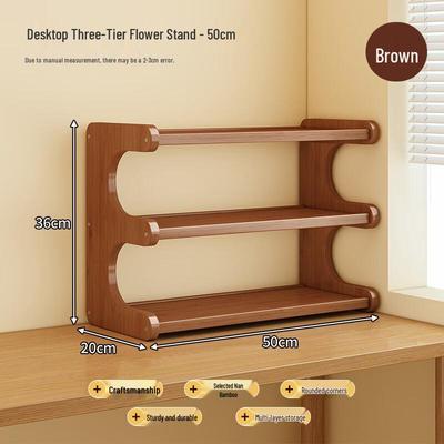 3-Tier Flat Style Tabletop Tea Cup and Tea Set Organizer