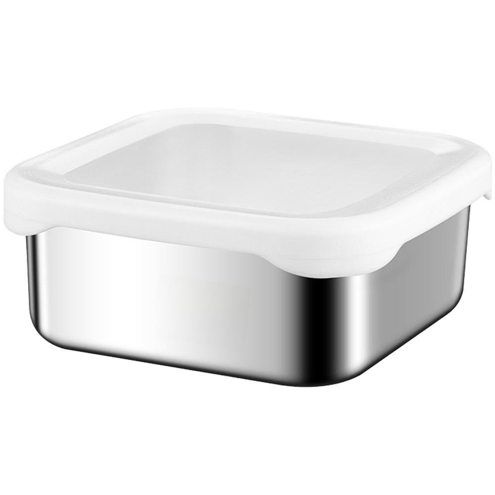 Portion Control Lunch Box Lunch Bag Microwave Safe 304 Lunch Box Portable For On-the-go Meals Food-grade 304 Steel белый