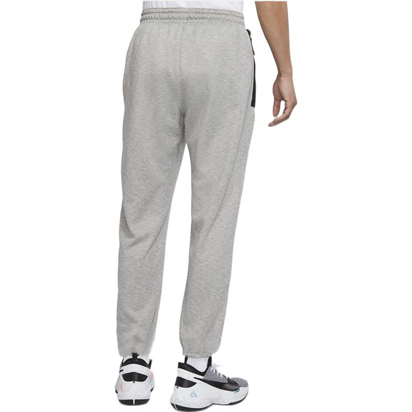 Nike Solid Color Logo Print Casual Pants With Side Zipper Pockets Men Bottoms Gray DH9730-063