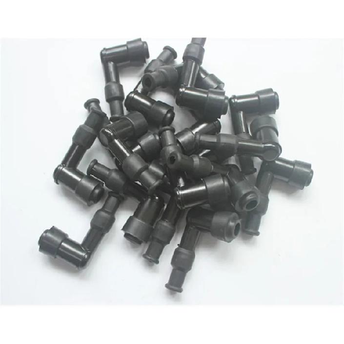 12pcs/lot 90 degree SPARK PLUG CAP Spark Plug Cap 90 degree w/ Rubber Boots Motorcycle for Honda 70 90 110 125 140 150 160CC ATV